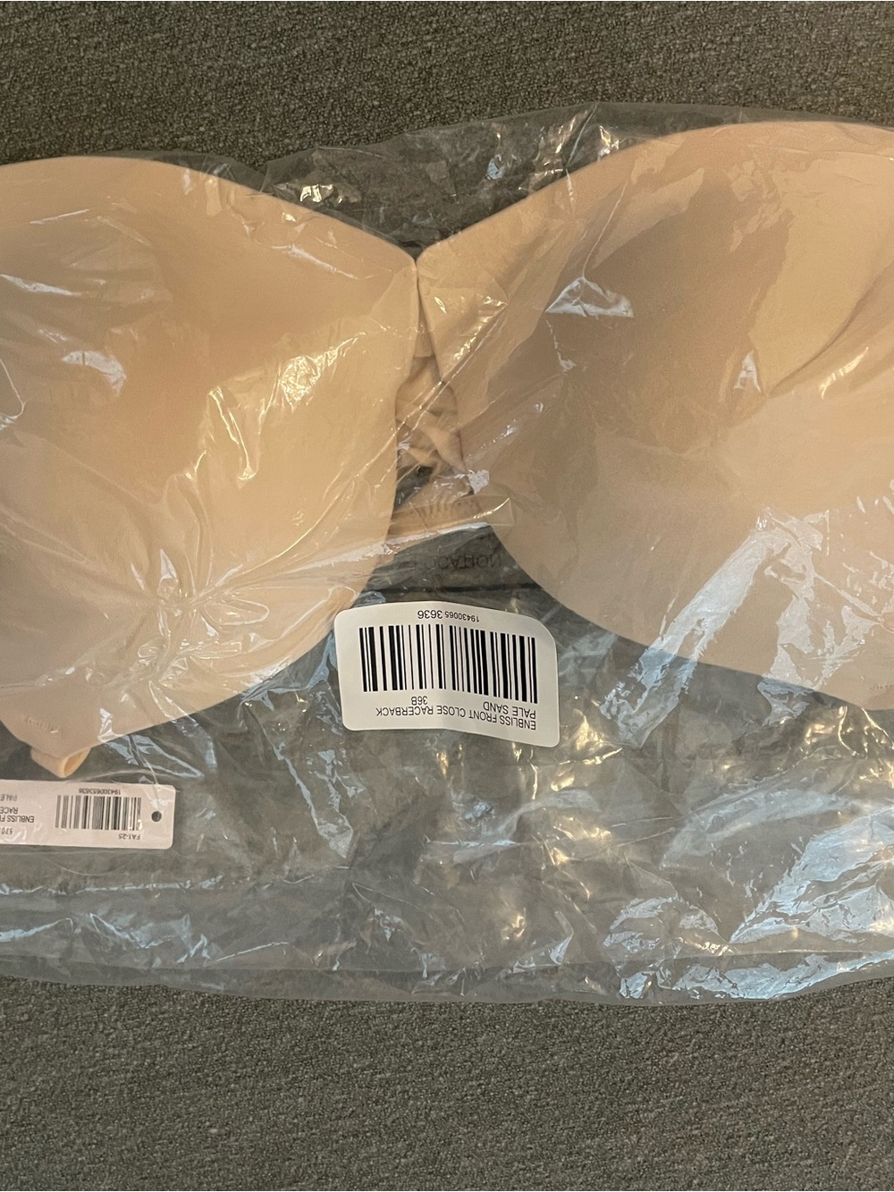 Soma Enbliss Front Close Racerback Bra - Pale Sand - Picture 2 of 4